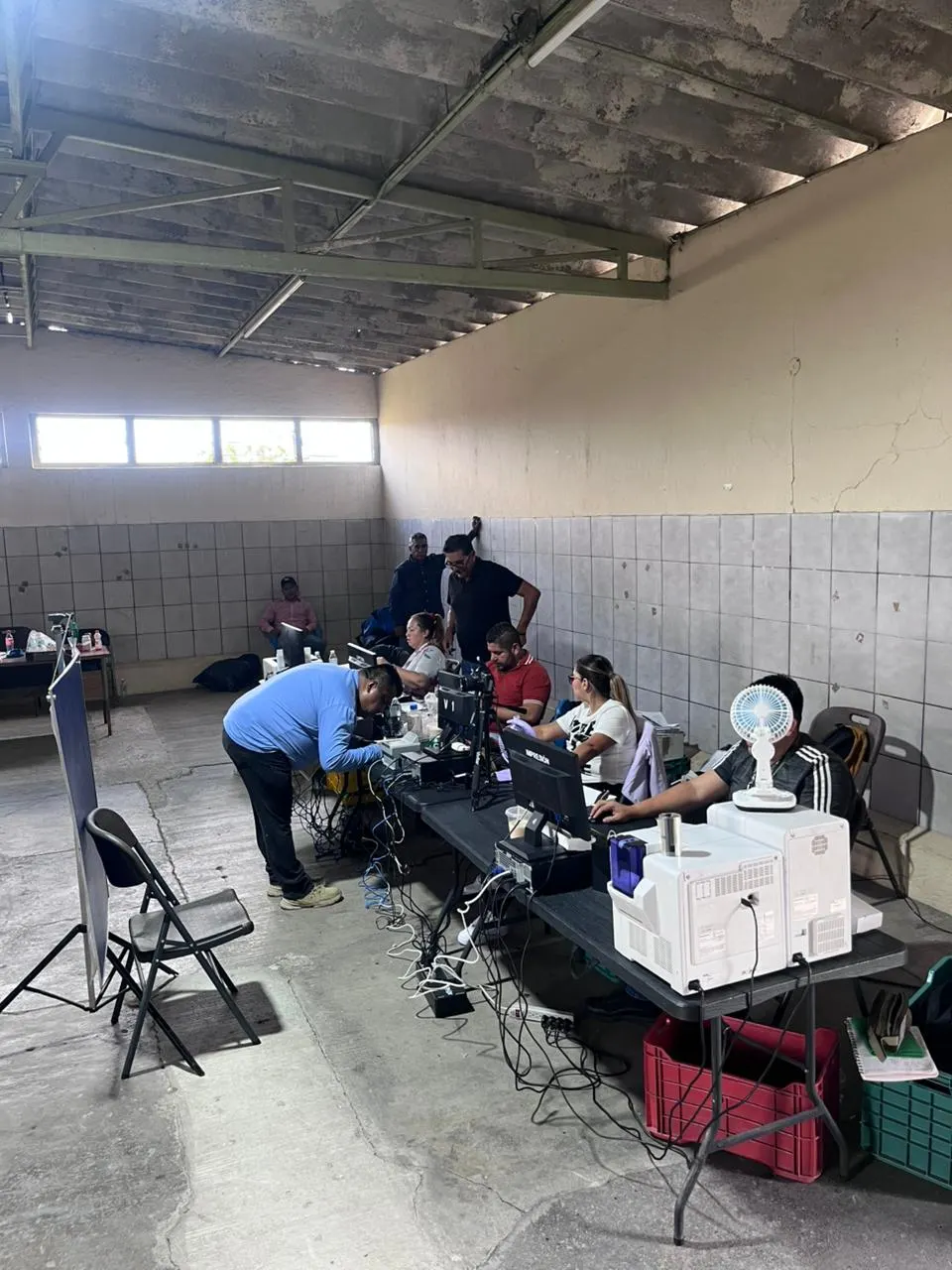 Fotografía de las acciones de Seguridad Pública en Tuxpan, Jalisco.